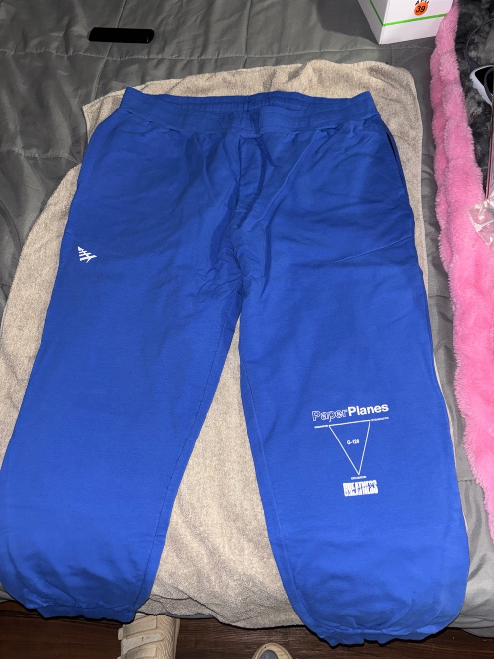 PaperPlanes Men's Royal Blue Jogger Sweatpants